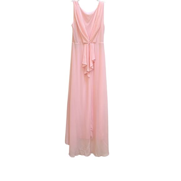 TFNC London Whisper Pink Eliana Sleeveless Bridesmaid Maxi Dress Size 10 NWT - Picture 6 of 10